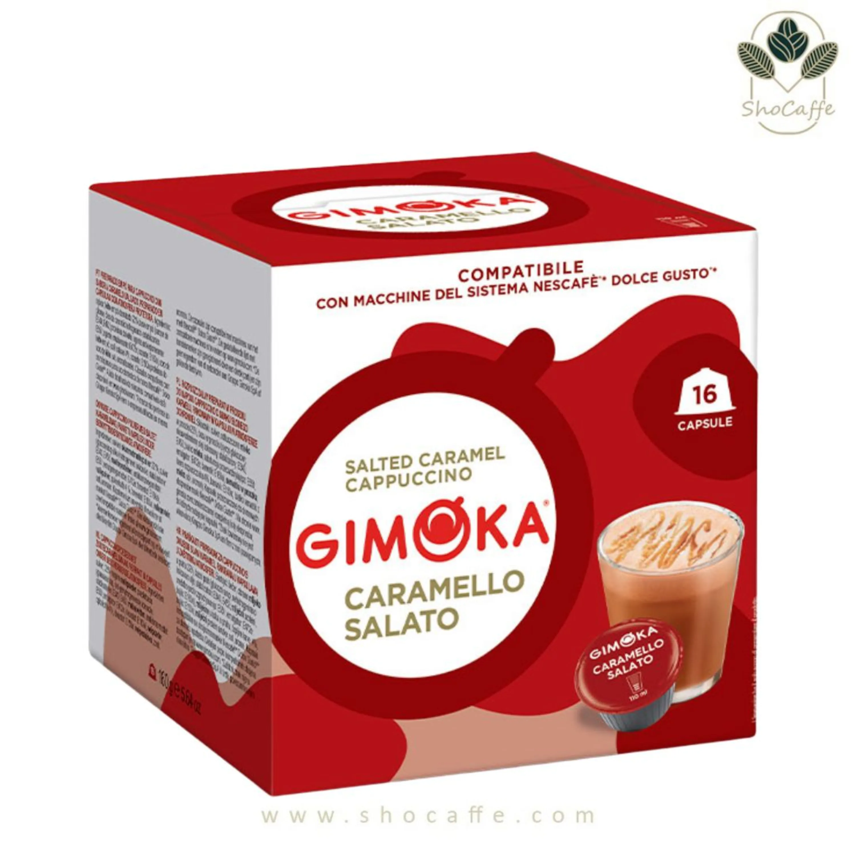 کپسول قهوه دولچه گوستو جیموکا مدل کارامل نمکی Gimoka Caramello Salato